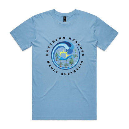Lost Manly custom logo edition Manly AS Colour Staple Tee - Lost Manly Shop