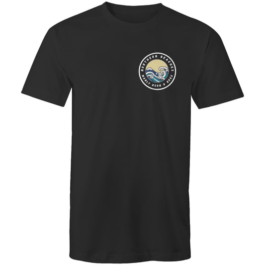 Mens T-Shirt Northern Beaches Manly Born & Bred custom logo 