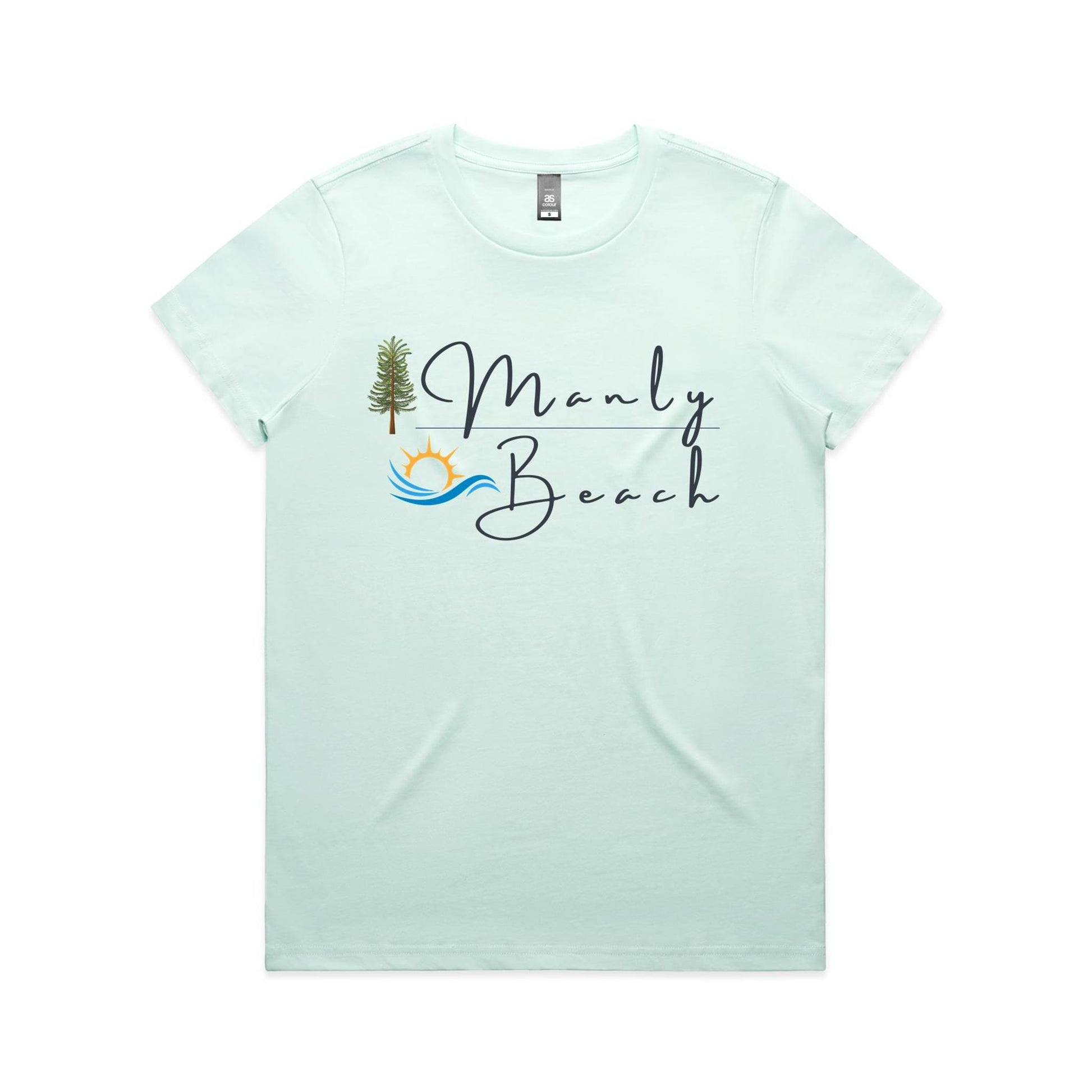 Lost Manly Custom Manly Beach Logo Limited Edition AS Colour Women's Maple Tee - Lost Manly Shop