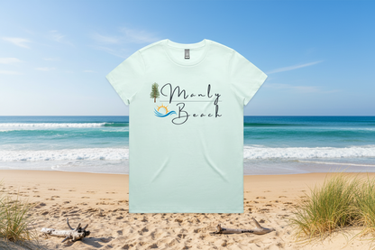 Lost Manly Custom Manly Beach Logo Limited Edition AS Colour Women's Maple Tee - Lost Manly Shop