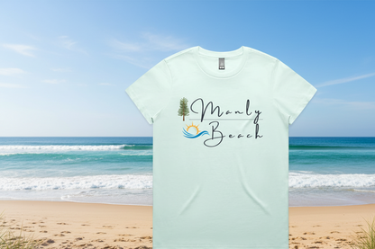 Lost Manly Custom Manly Beach Logo Limited Edition AS Colour Women's Maple Tee - Lost Manly Shop