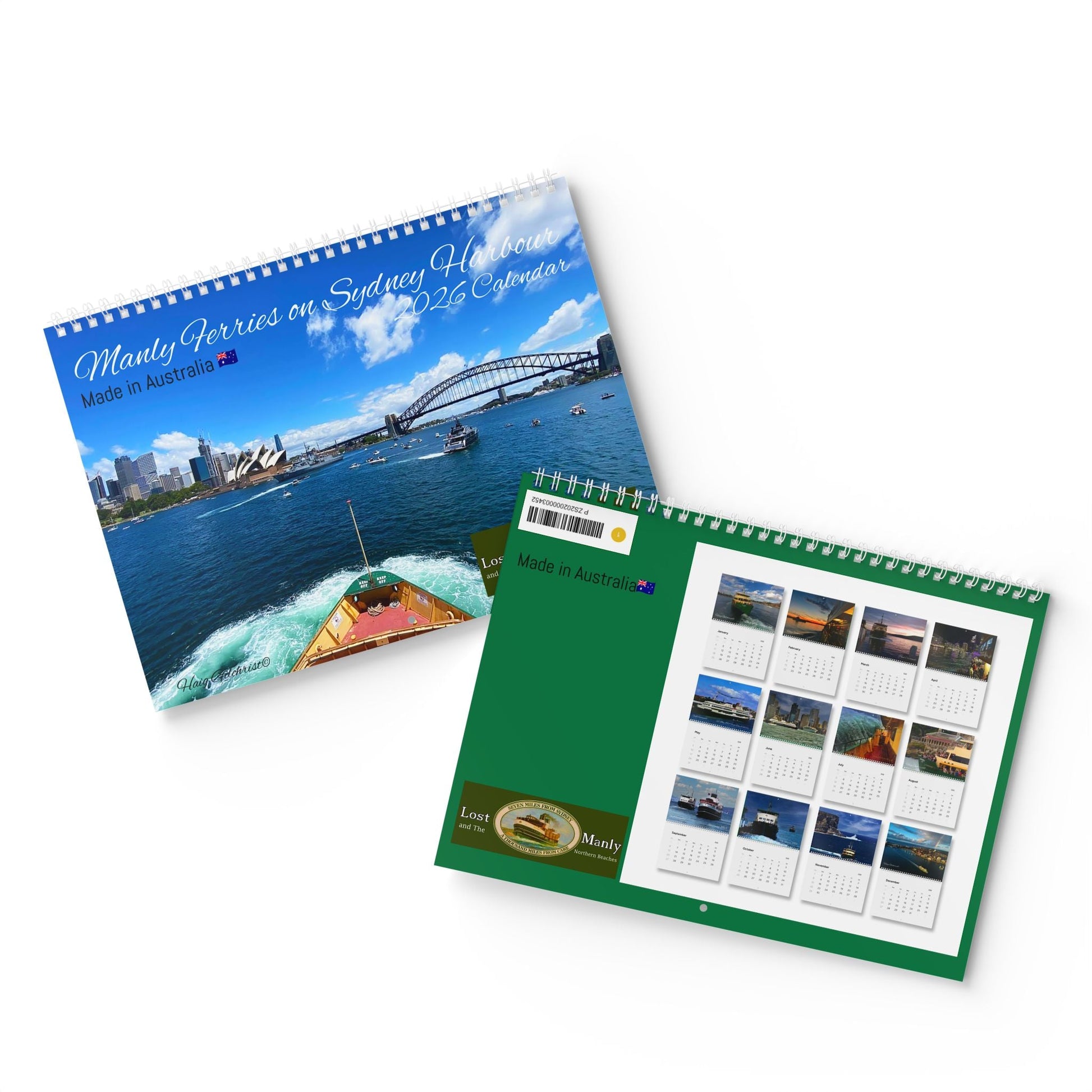 2026 Calendar Riding the Manly Ferries on Sydney Harbour 