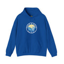 Hoodie with free Canva custom design logo front back Bondi bnb/Bilgola 