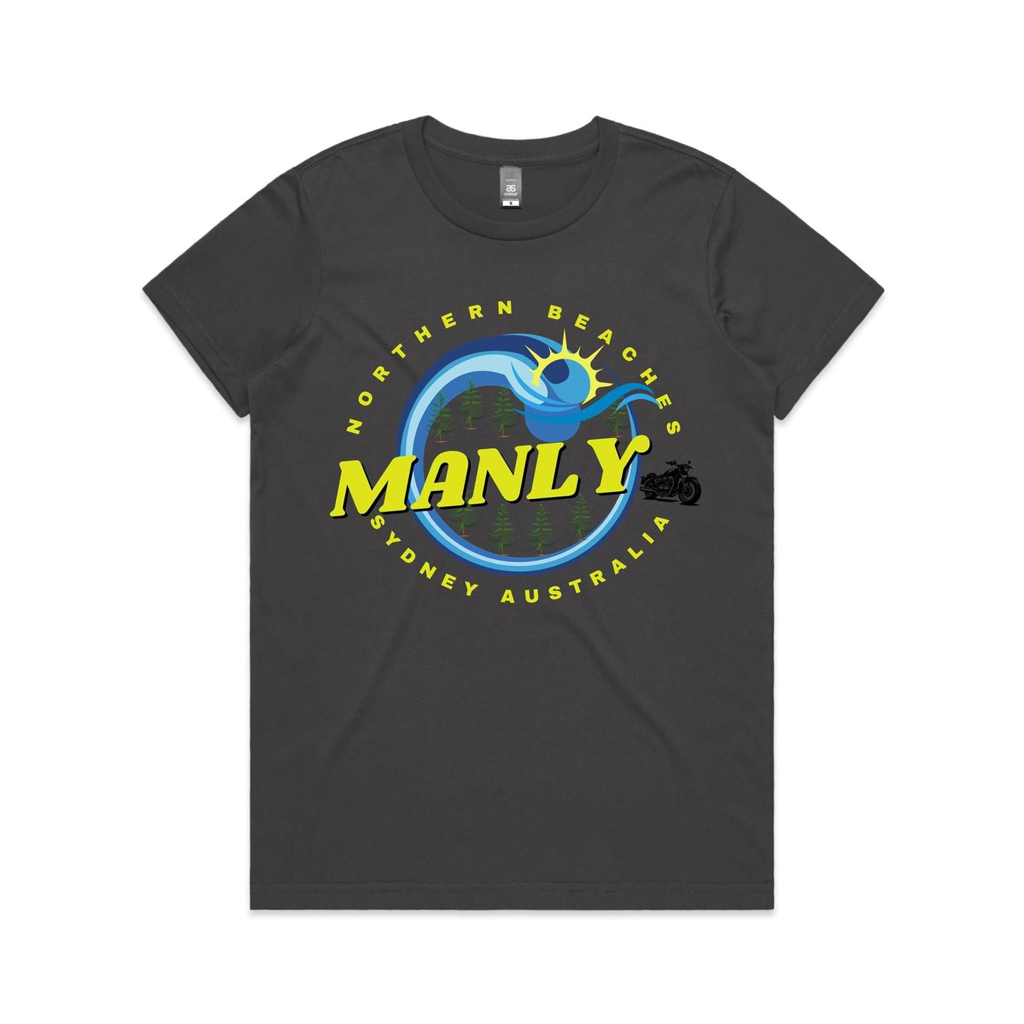 Lost Manly custom logo The Manly Barry AS Colour Women's Maple Tee - Lost Manly Shop
