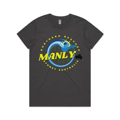 Lost Manly custom logo The Manly Barry AS Colour Women's Maple Tee - Lost Manly Shop