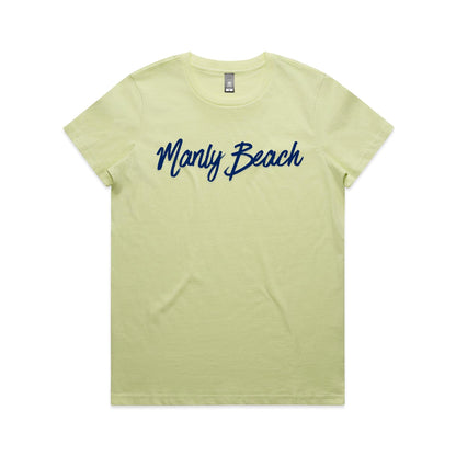 Lost Manly Custom Manly Beach Logo Edition AS Colour Women's Maple Tee - Lost Manly Shop