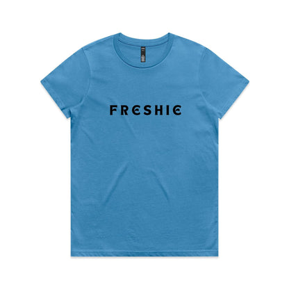 AS Colour Women's Maple Tee Freshie custom logo black font 