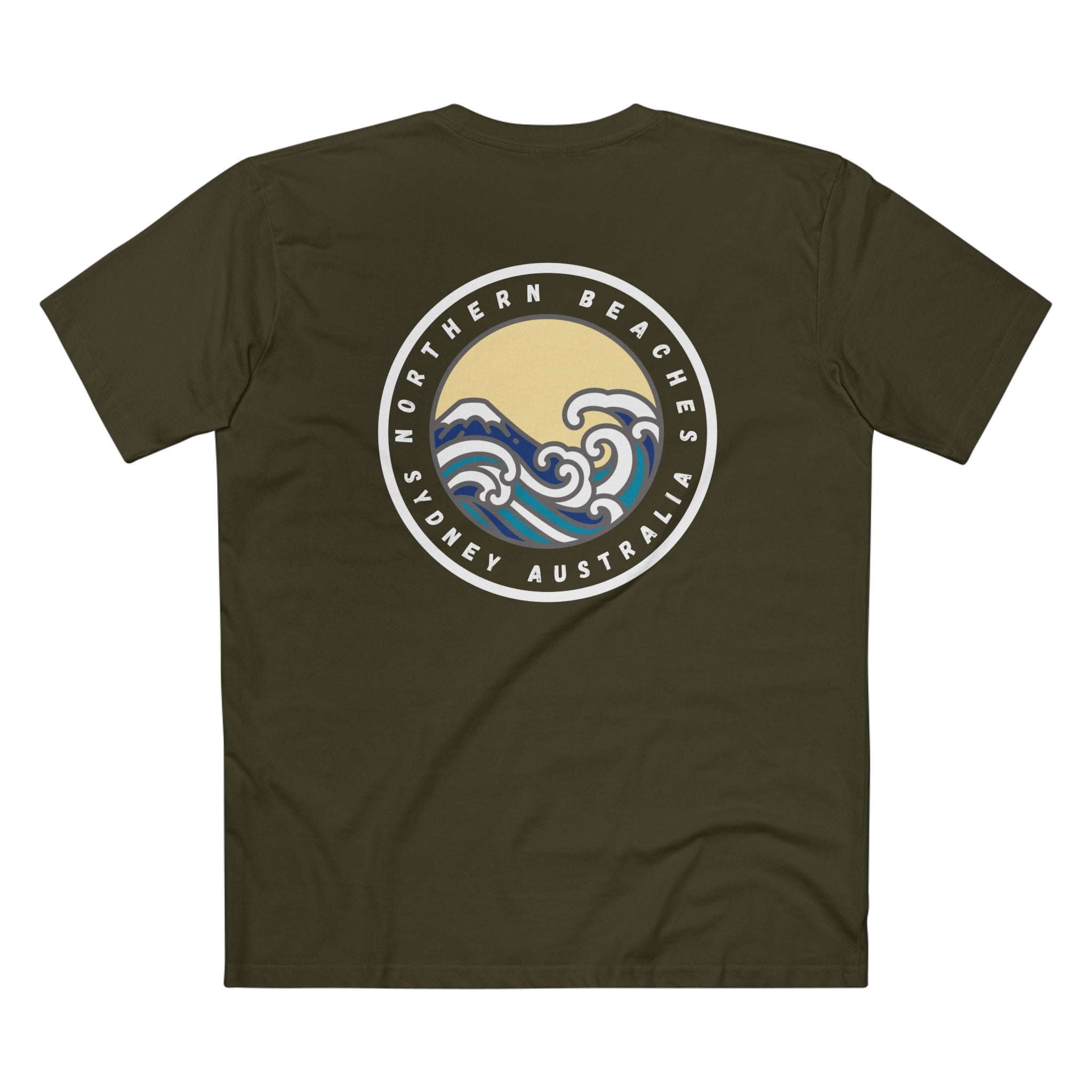 Northern Beaches front/back Logo Adult T-Shirt 