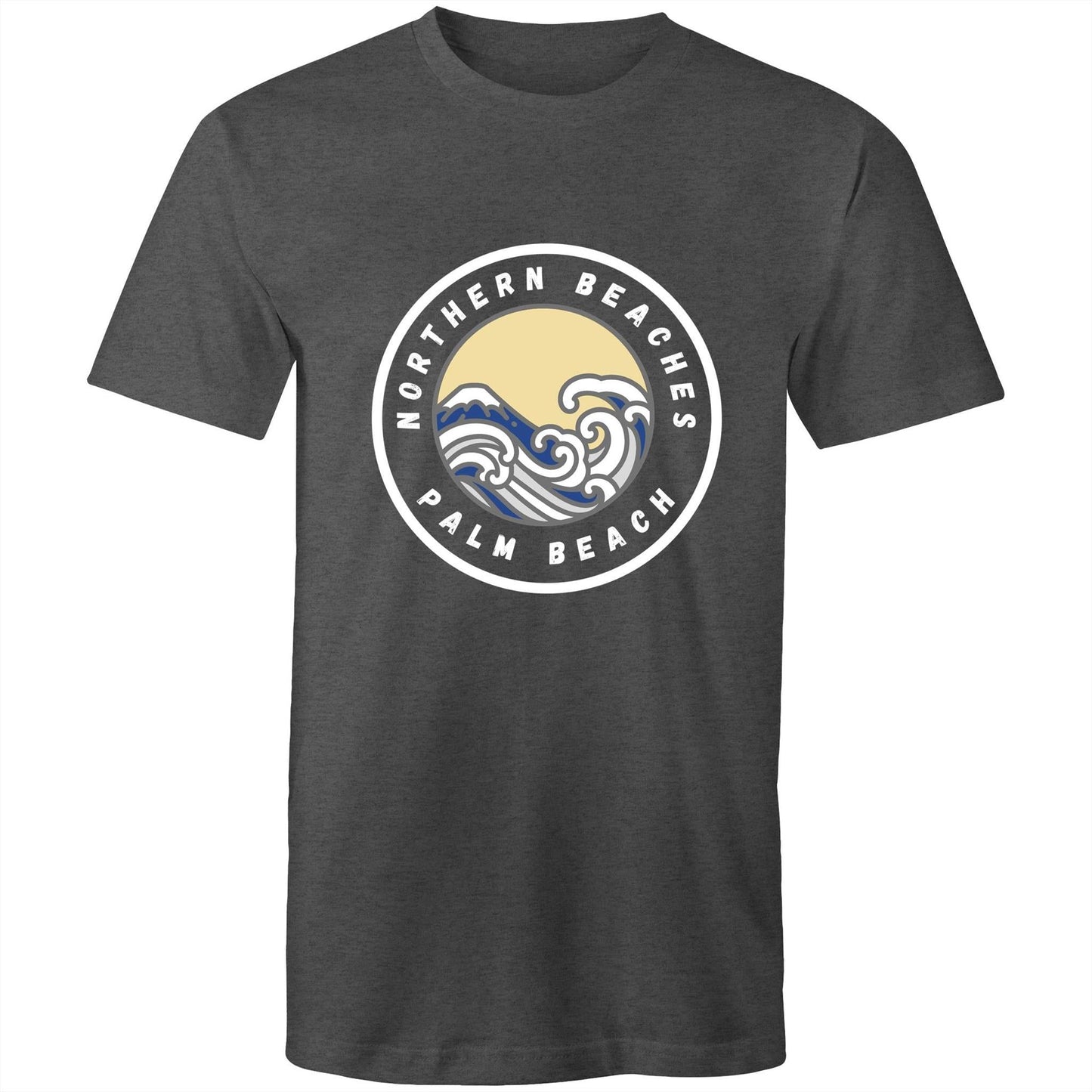 AS Colour Staple - Mens T-Shirt Palm Beach logo front - Lost Manly Shop