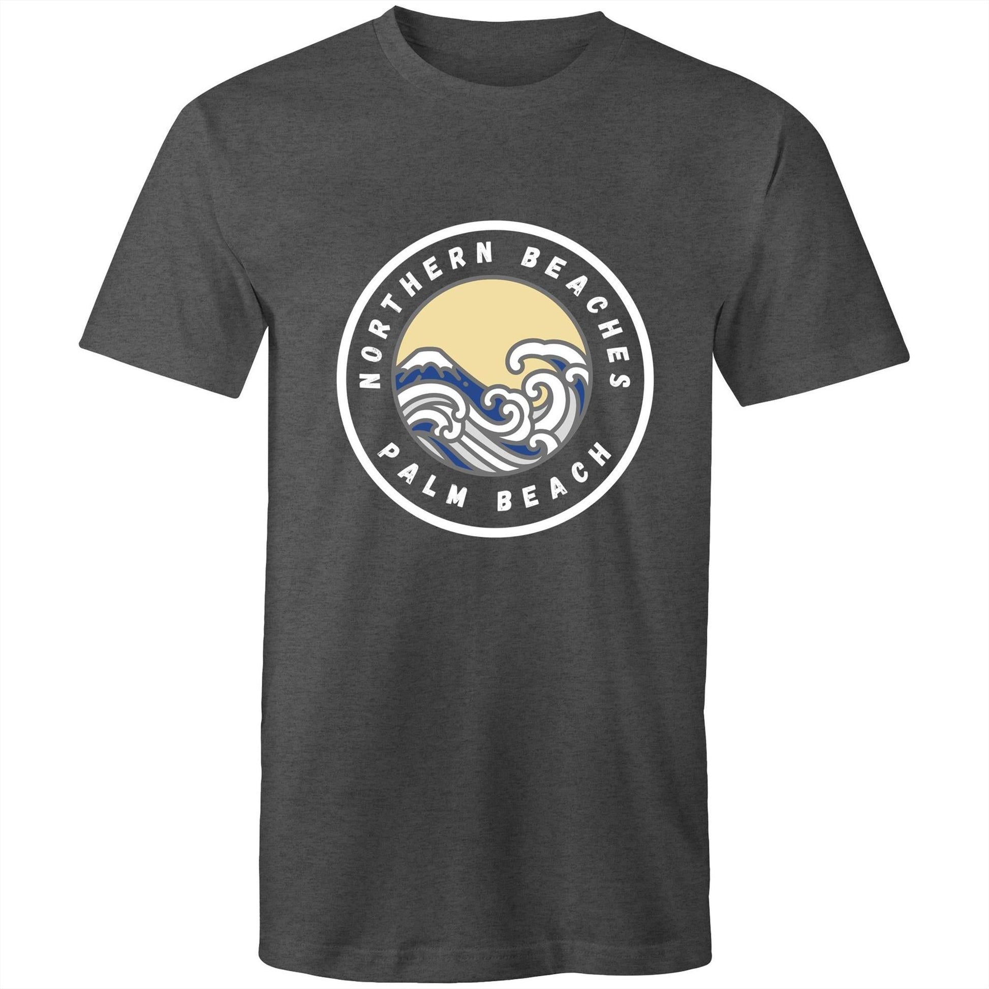 AS Colour Staple - Mens T-Shirt Palm Beach logo front - Lost Manly Shop