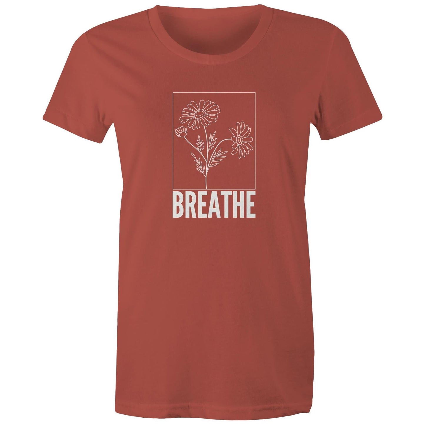 Women's Maple Tee Breathe Logo Print 