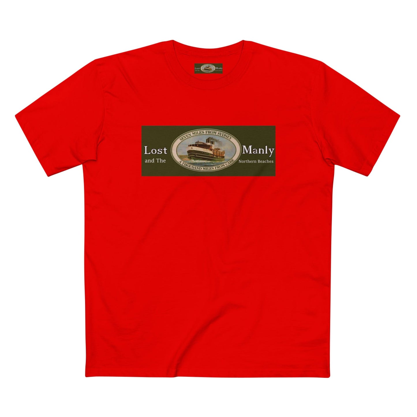 Lost Manly T-Shirt Original Lost Manly Trademark Custom Logo Limited Edition - Lost Manly Shop