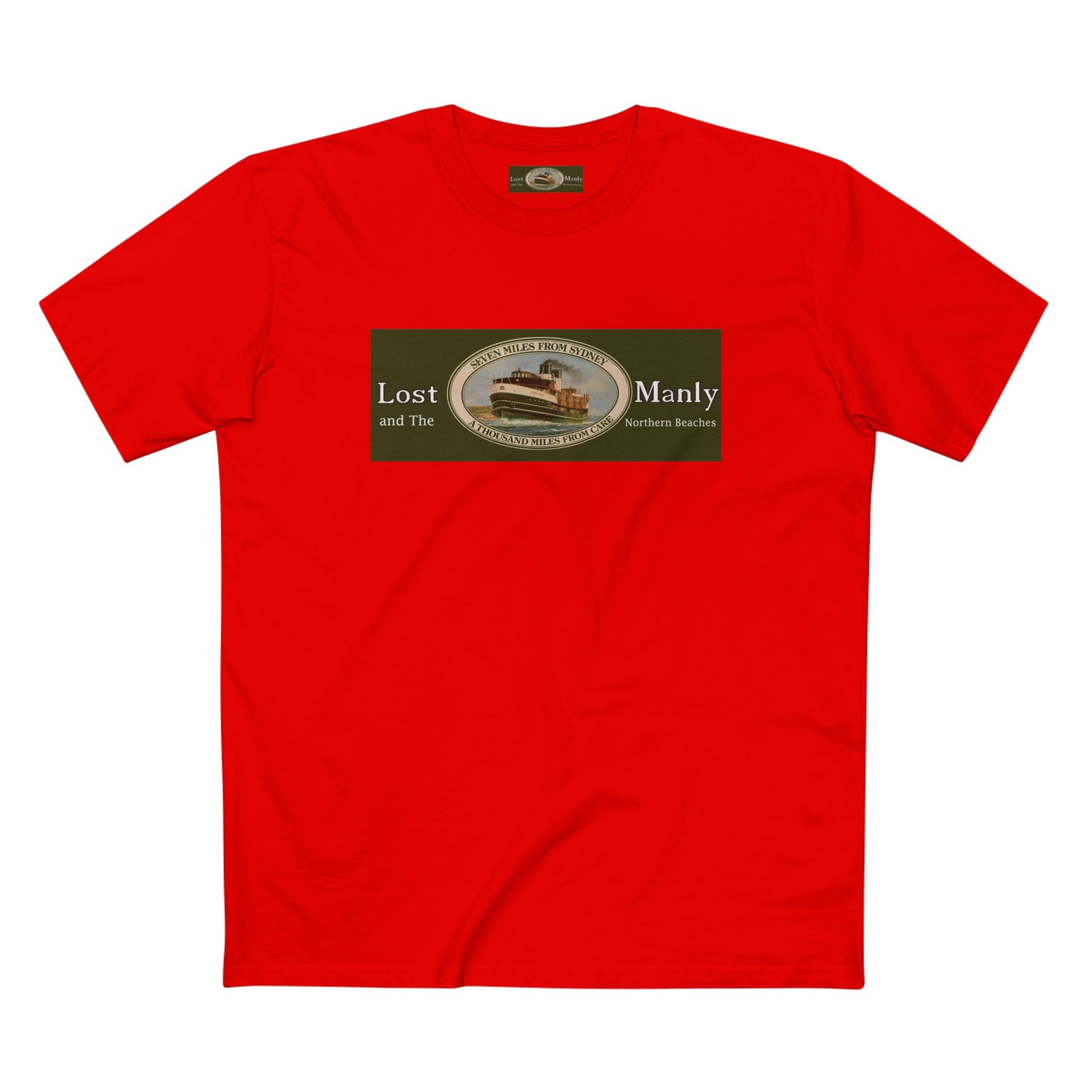 Lost Manly T-Shirt Original Lost Manly Trademark Custom Logo Limited Edition - Lost Manly Shop