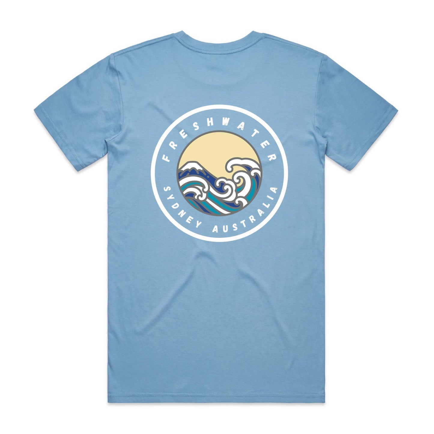 Freshwater Sydney Australia Double Logo Collection Comfy Cotton Tee - Lost Manly Shop