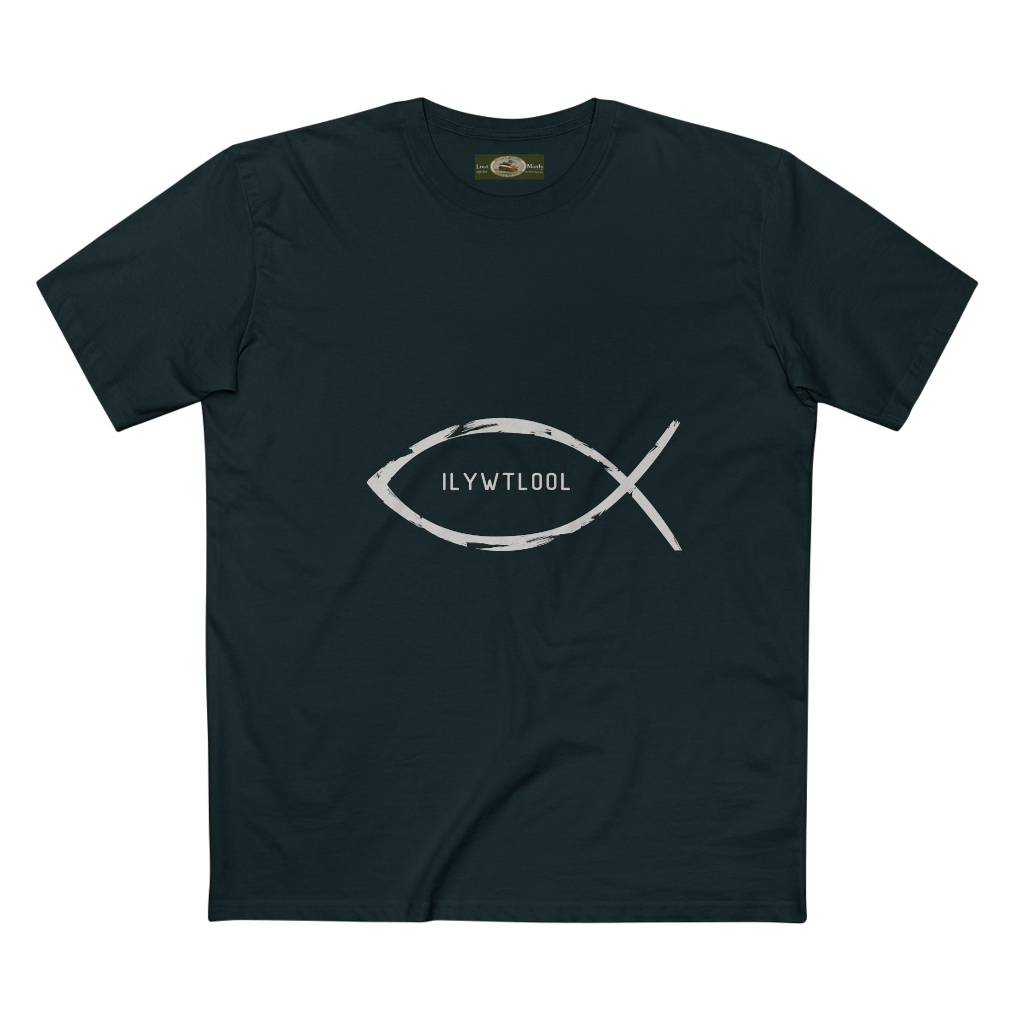 Christian Fish acronym (ILYWTLOOL) custom logo Printify