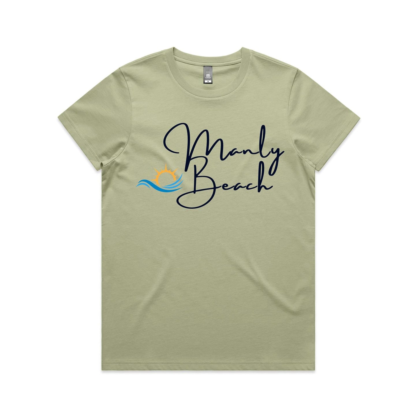 Lost Manly Custom Manly Beach Logo Limited Edition AS Colour Women's Maple Tee - Lost Manly Shop
