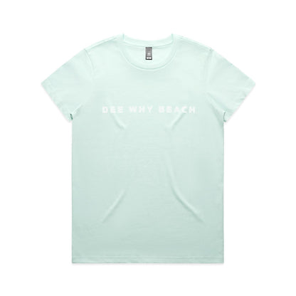 Dee Why Beach AS Colour Women's Maple Tee 