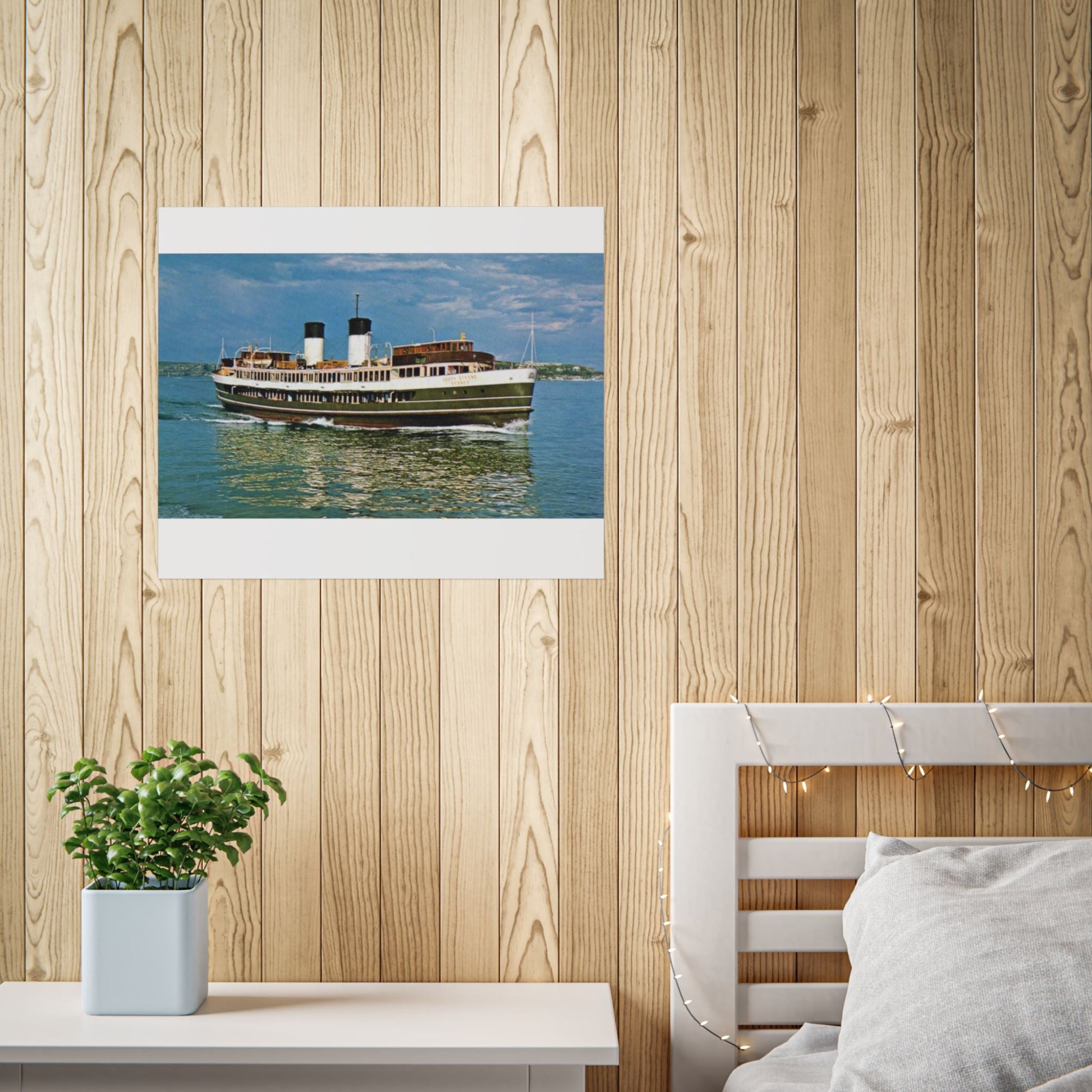 South Steyne Colour Poster - Nautical Wall Art, Coastal Decor, Beach House Print, Gift for Sailors, Age Spots Included 