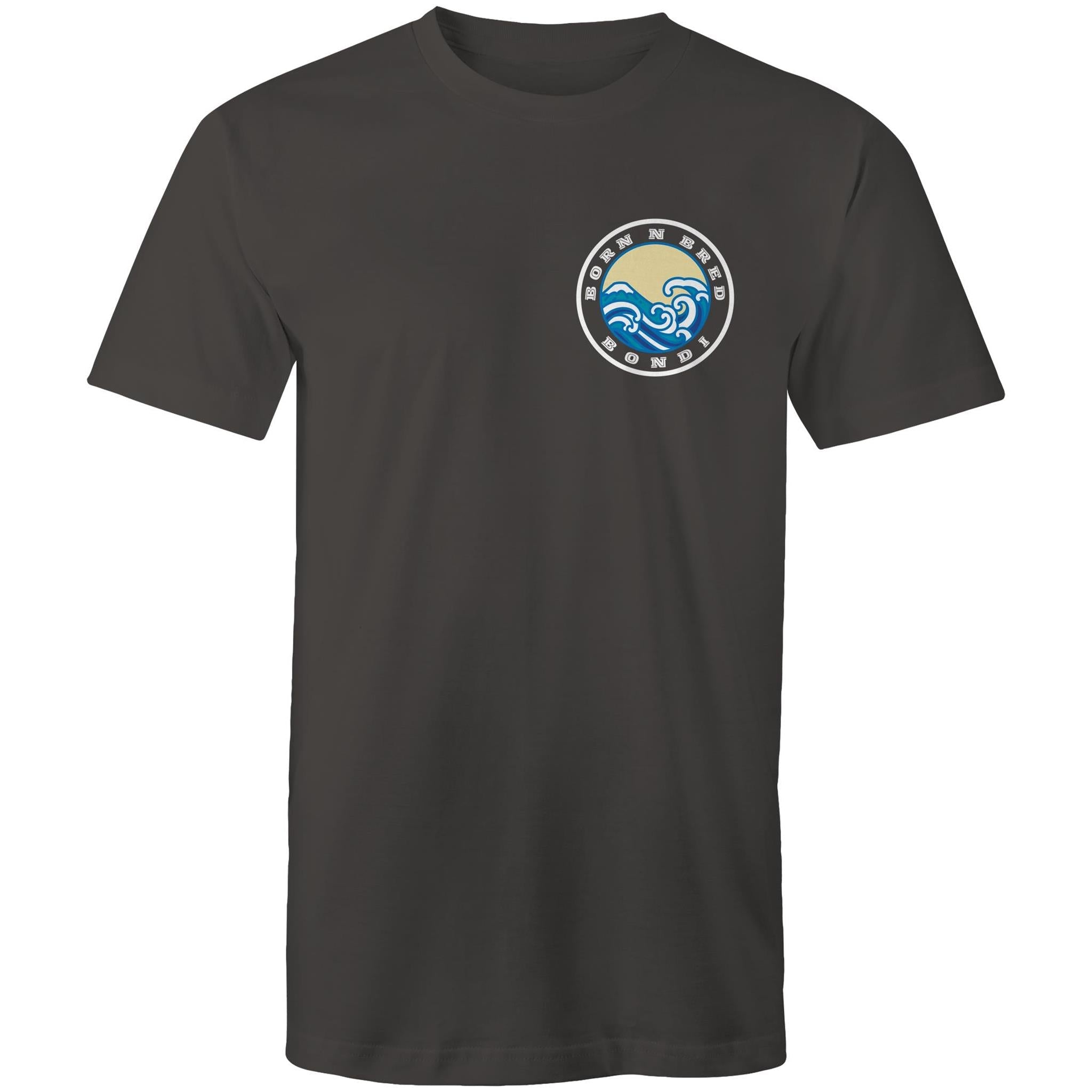 Bondi Born n Bred / Collaroy custom logos printed on AS Colour Staple - Mens T-Shirt 