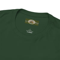 Heavy Cotton T-Shirt with free Canva custom designed logo front and back 