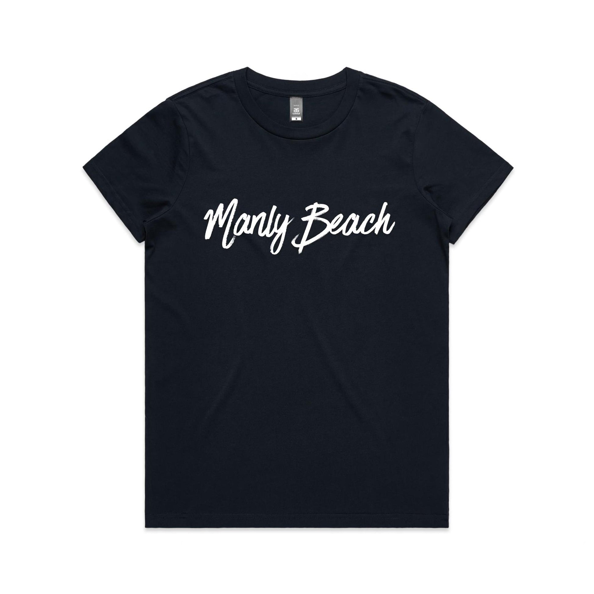 Lost Manly custom logo Manly Beach edition AS Colour Women's Maple Tee - Lost Manly Shop