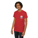 Heavy Cotton T-Shirt with free Canva custom designed logo front and back 
