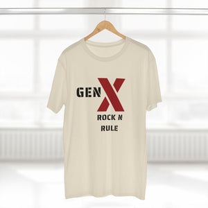 Gen X Rock n Rule Graphic Tee - Nostalgic Gen X T-Shirt, Vintage Style Tee, Gift for Generation X, Casual Wear, Retro Shirt 
