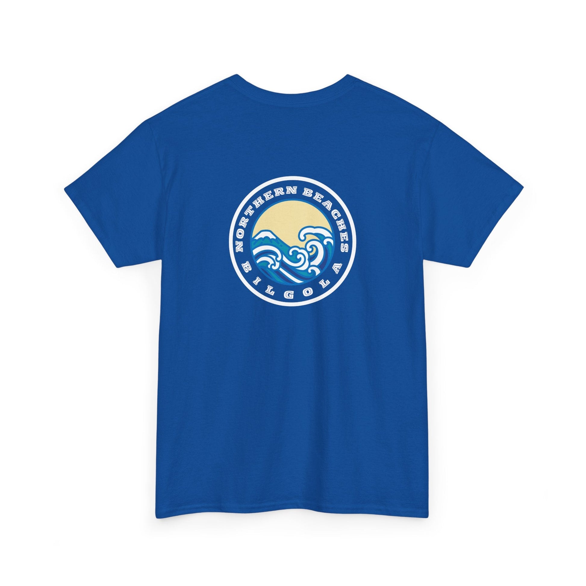 Heavy Cotton T-Shirt with free Canva custom designed logo front and back 