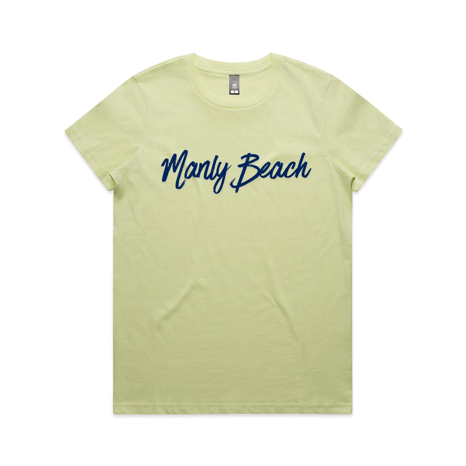 Lost Manly custom logo Manly Beach edition AS Colour Women's Maple Tee - Lost Manly Shop