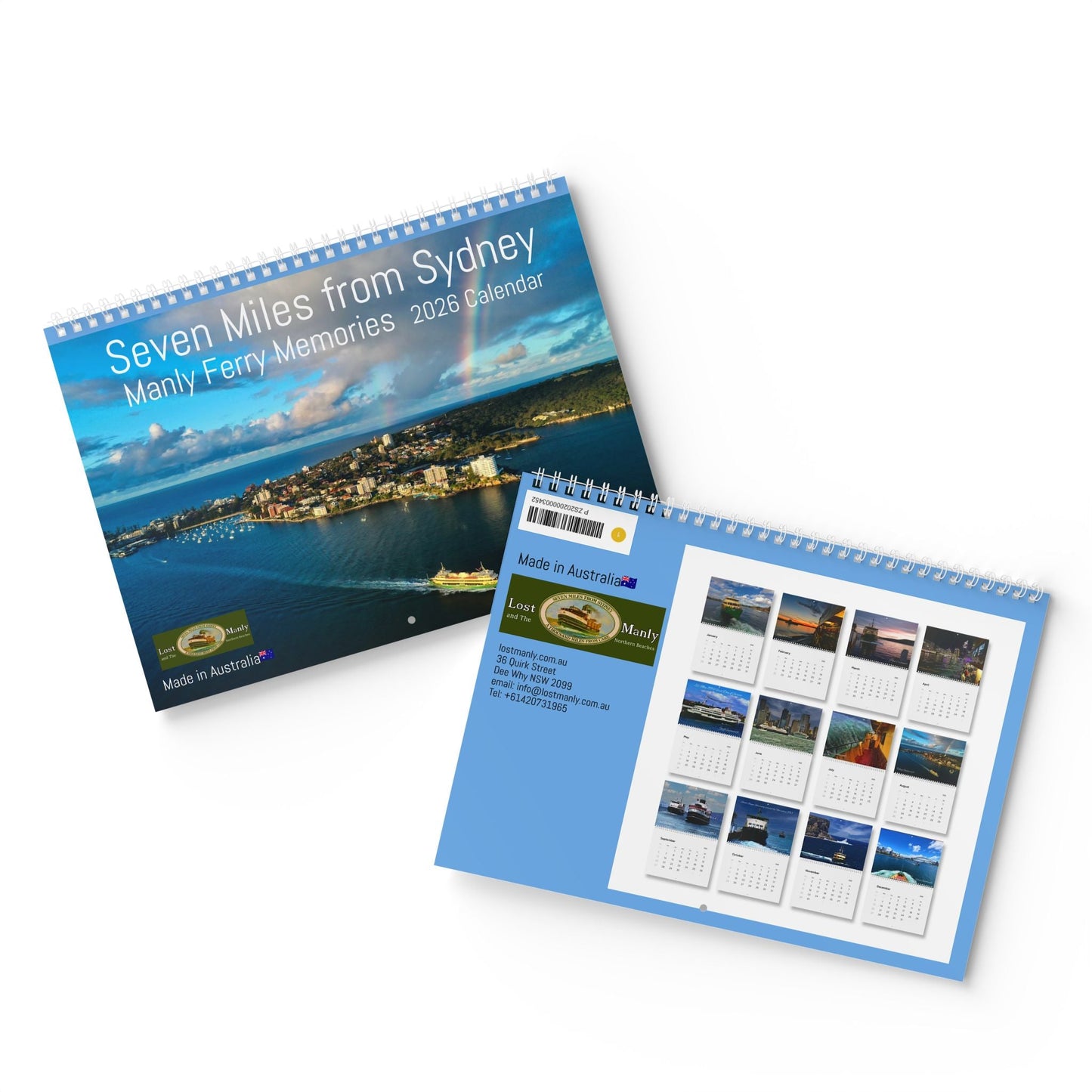 Seven Miles from Sydney Manly Ferry Memories Wall Calendar 2026 