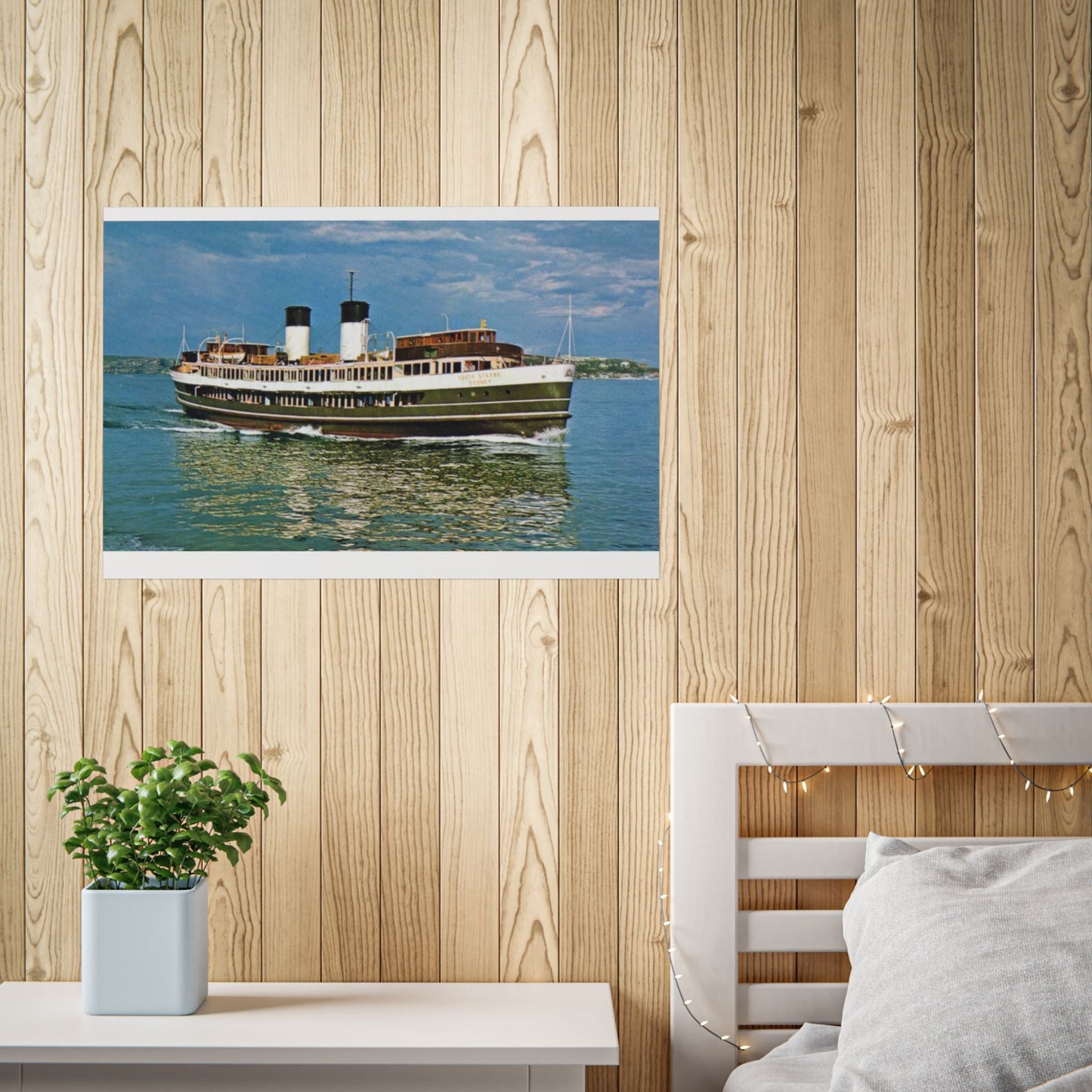 South Steyne Colour Poster - Nautical Wall Art, Coastal Decor, Beach House Print, Gift for Sailors, Age Spots Included 