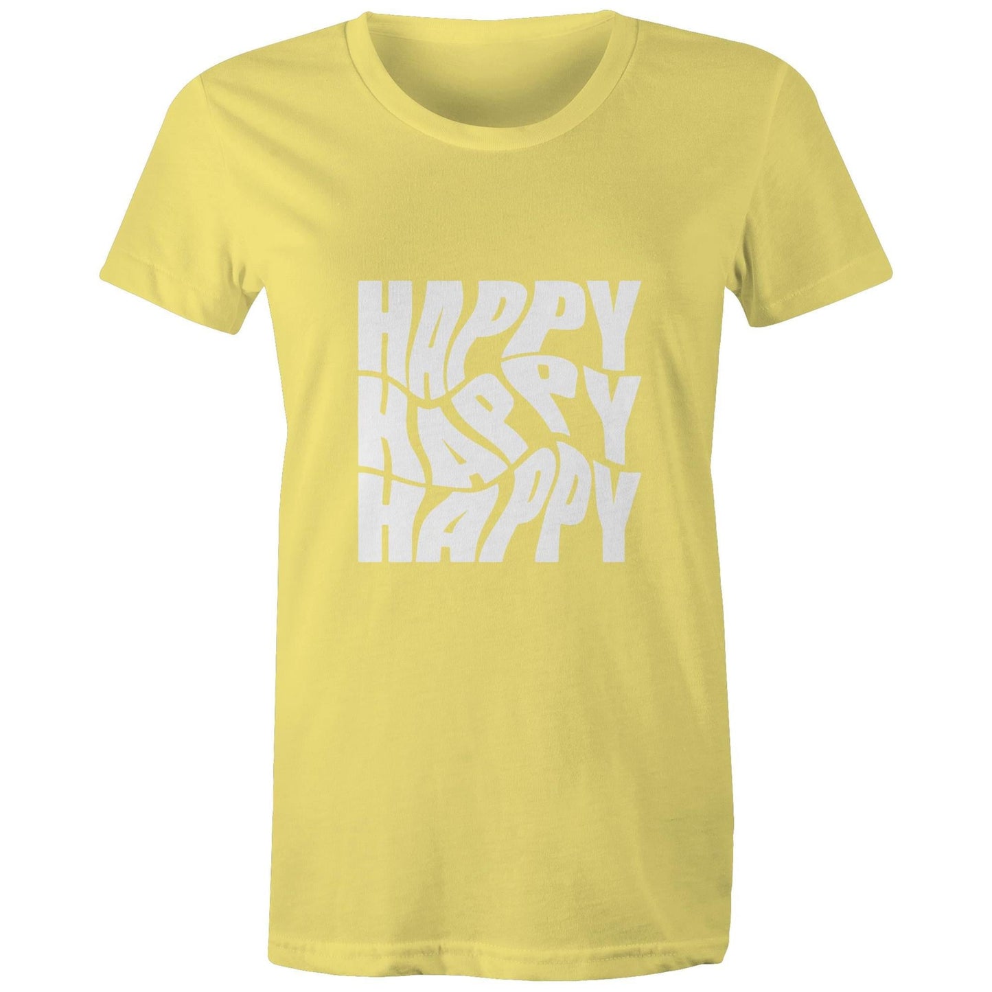 Women's Maple Tee Happy 