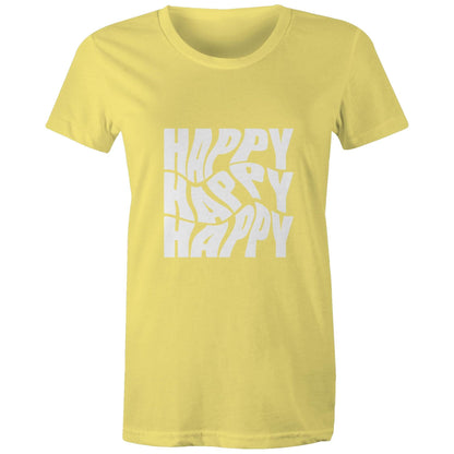 Women's Maple Tee Happy 