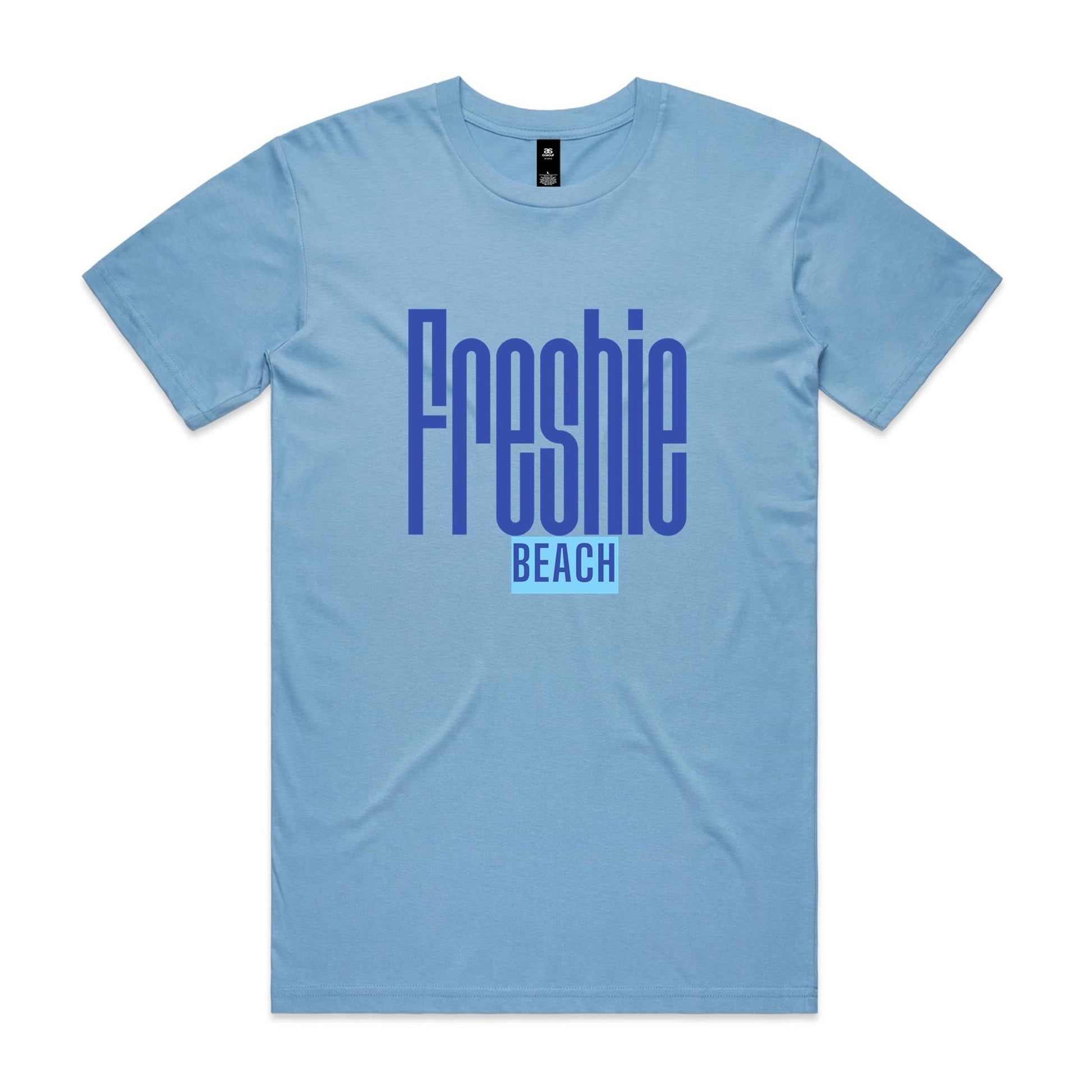 Lost Manly custom logo Freshie Beach AS Colour Staple Tee - Lost Manly Shop