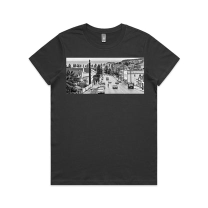 Vintage Manly Tyre Man Women’s Cotton T-Shirt – Sydney Road