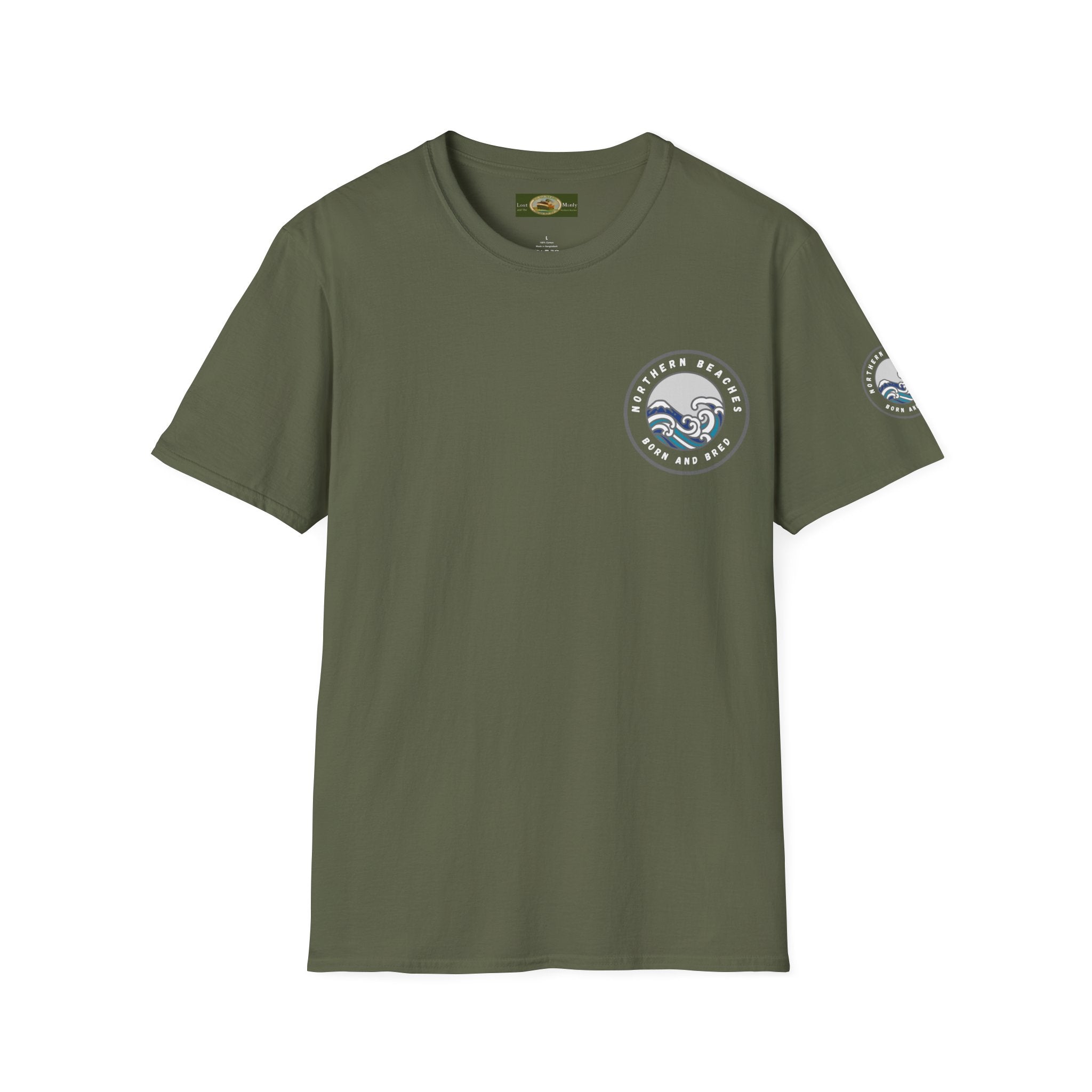 Northern Beaches Born and Bred Unisex T-Shirt Printify