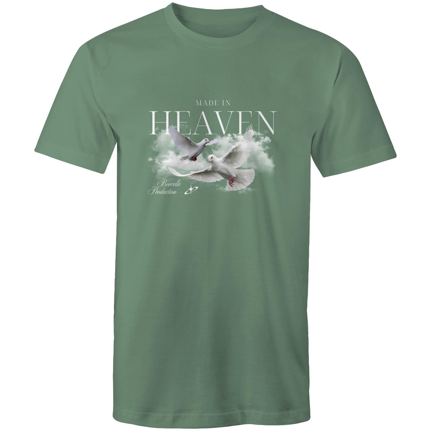 Mens T-Shirt Heaven custom logo 
