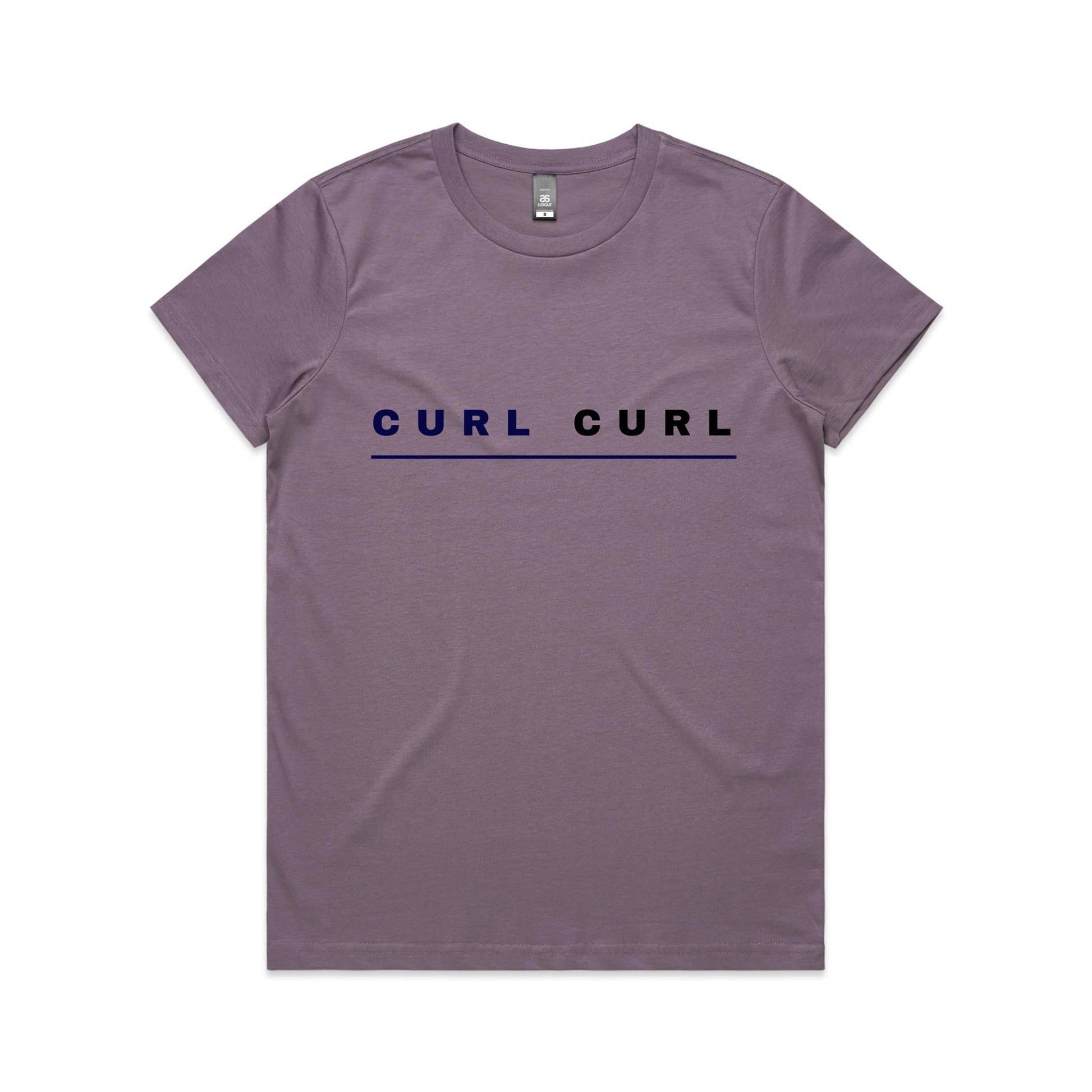 Lost Manly custom logo Curl Curl edition AS Colour Women's Maple Tee - Lost Manly Shop