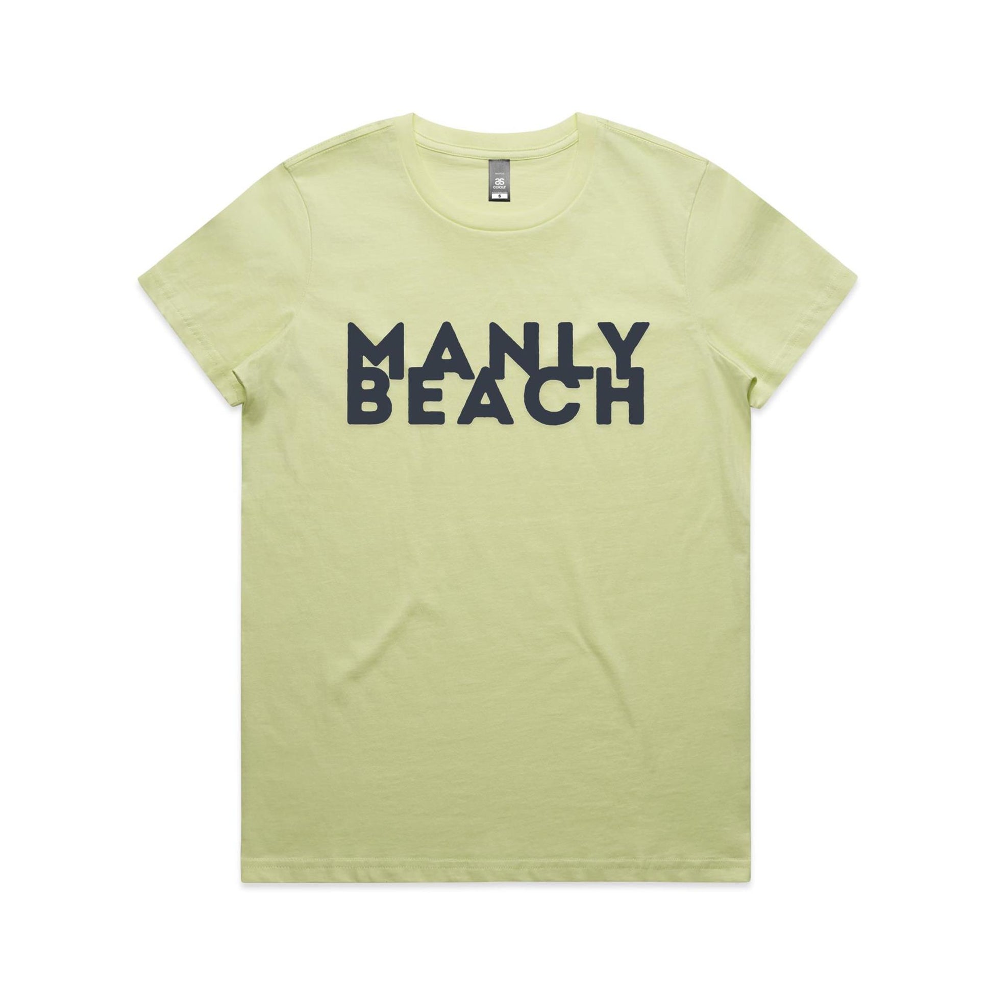 Lost Manly custom logo Manly Beach edition AS Colour Women's Maple Tee - Lost Manly Shop