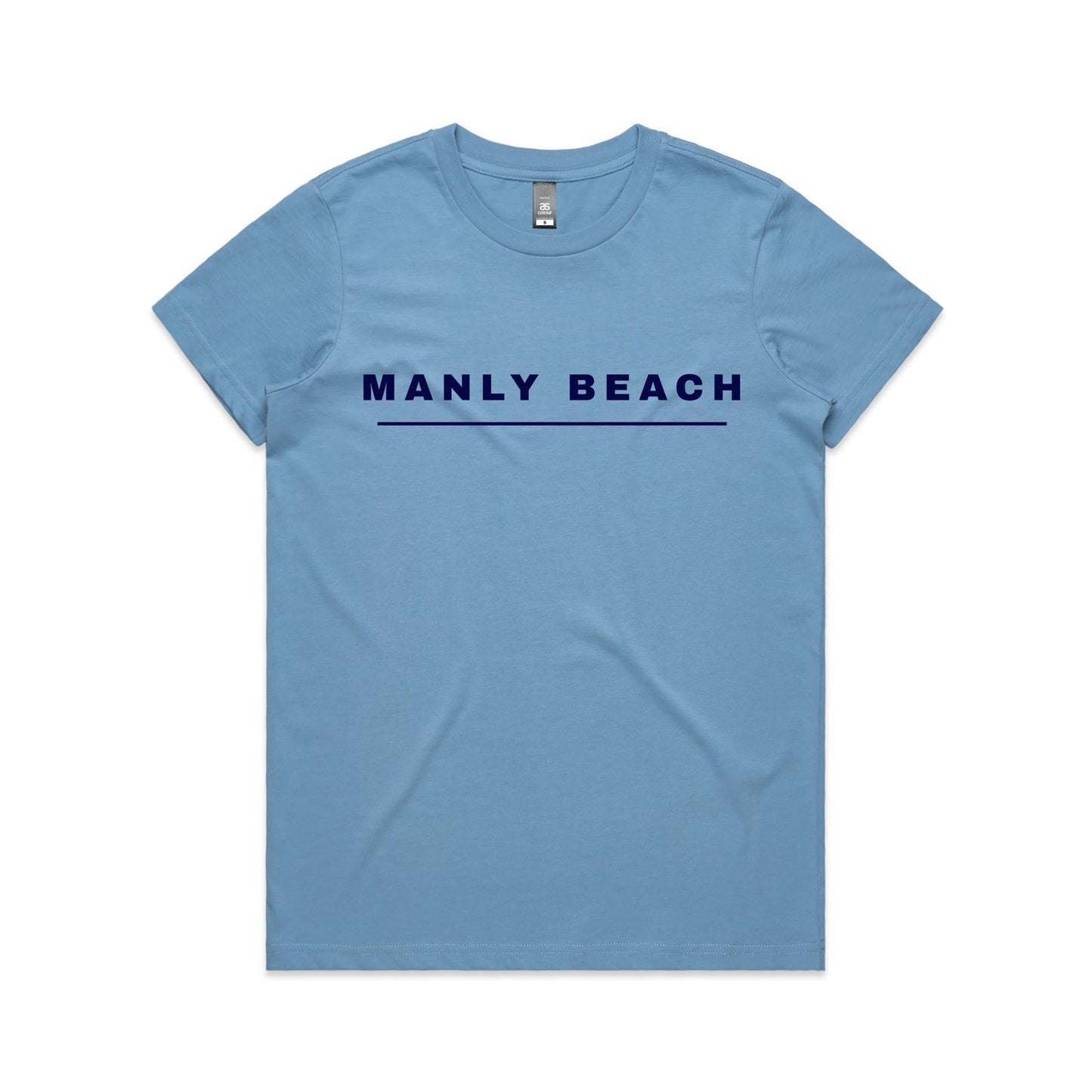 Lost Manly Custom Manly Beach Logo Edition AS Colour Women's Maple Tee - Lost Manly Shop