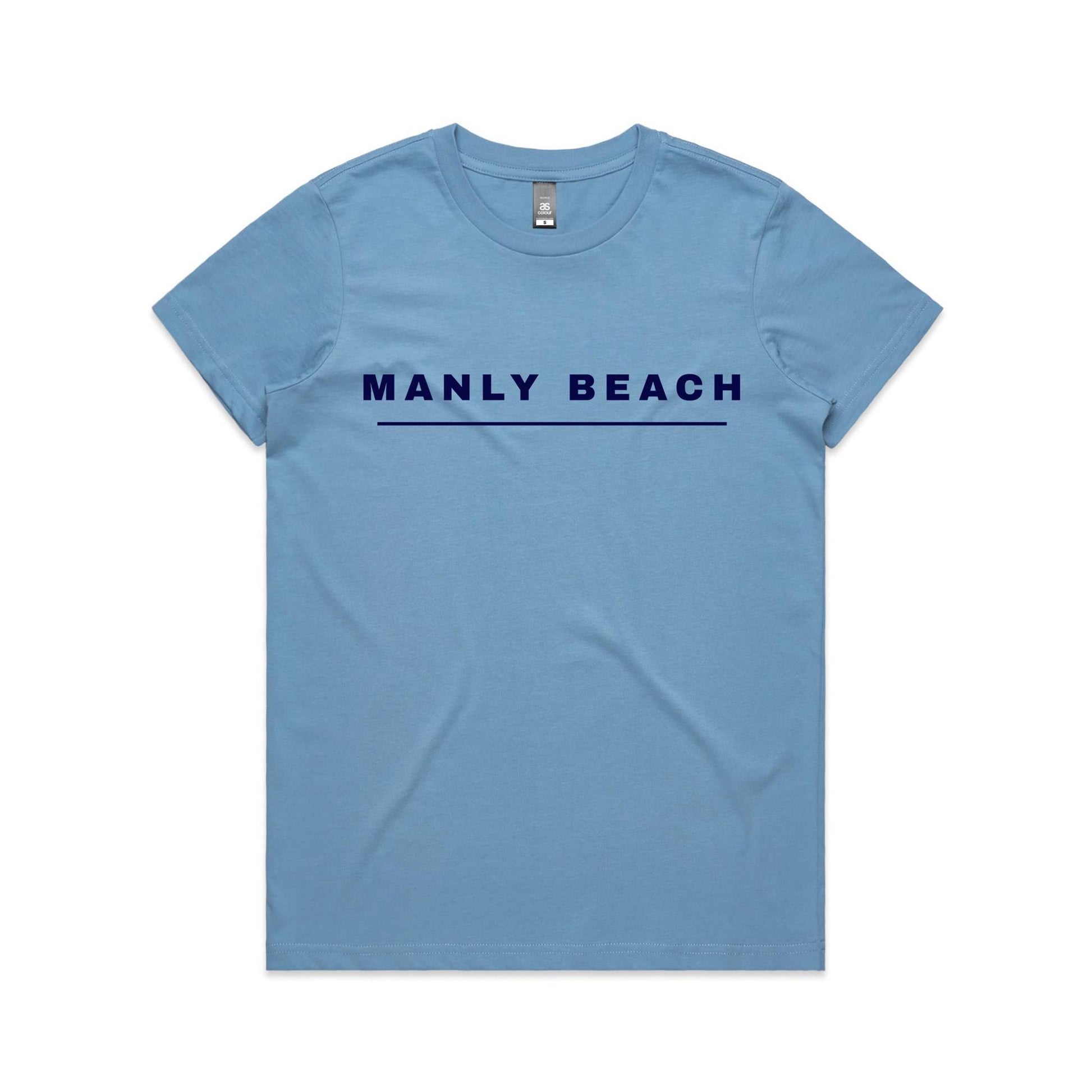 Lost Manly Custom Manly Beach Logo Edition AS Colour Women's Maple Tee - Lost Manly Shop