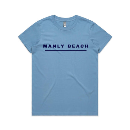 Lost Manly Custom Manly Beach Logo Edition AS Colour Women's Maple Tee - Lost Manly Shop