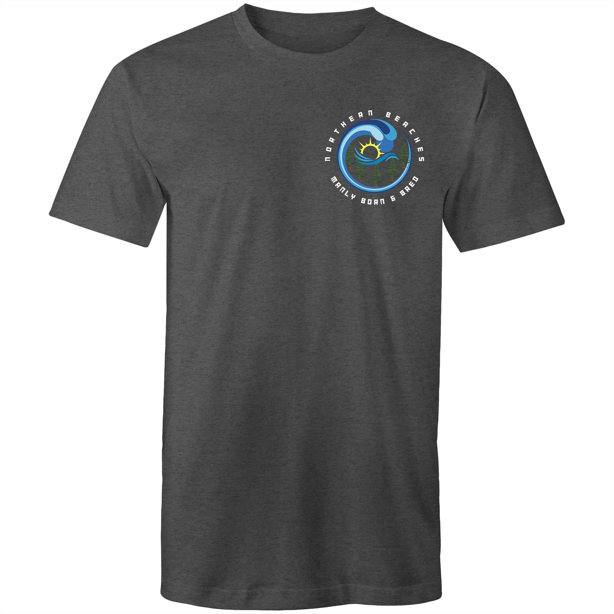 Mens T-Shirt Northern Beaches Manly Born n Bred Printed Logo 