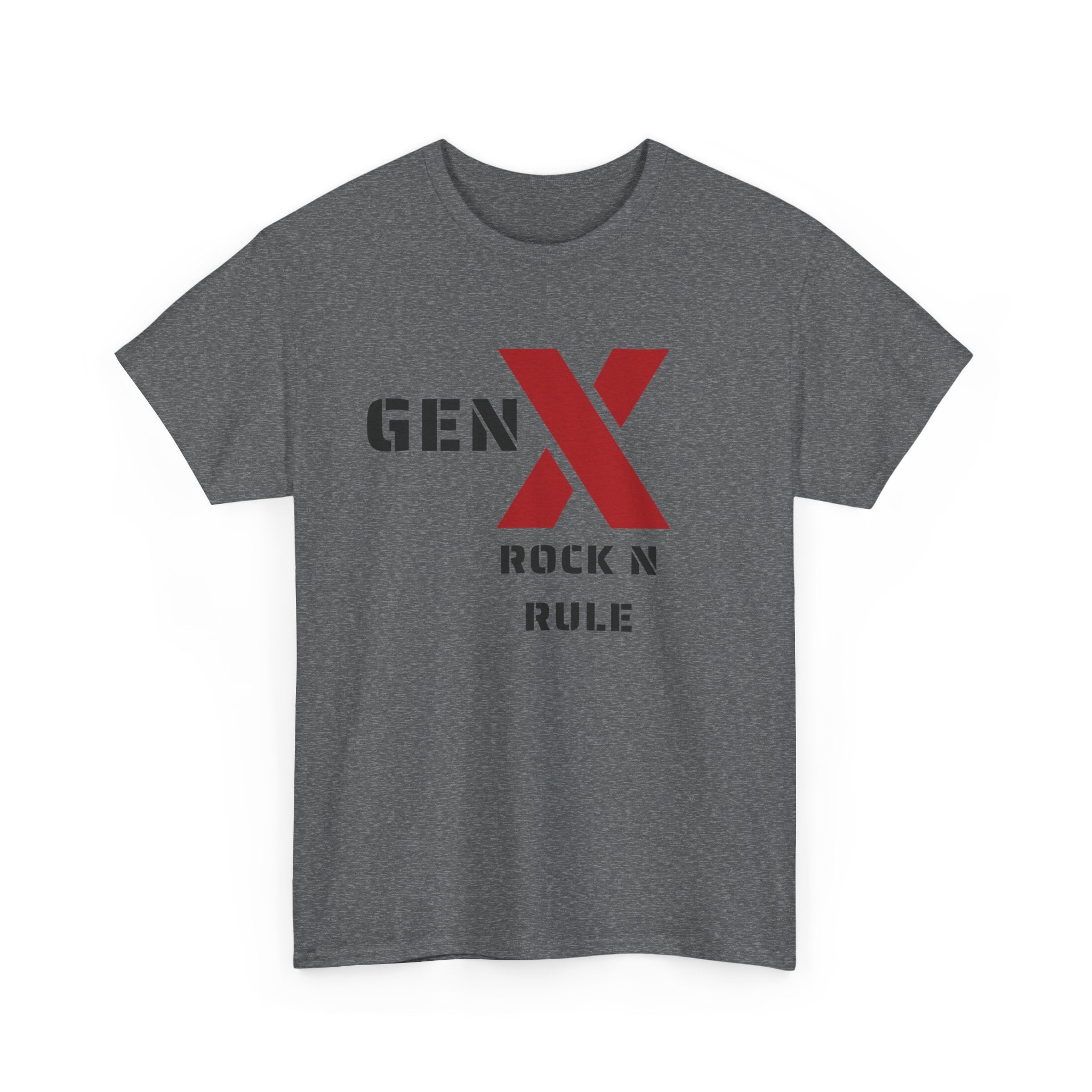 Gen X Rock N Rule Unisex Tee - Vintage Style Music T-Shirt, Casual Wear, Gift for Gen X, Music Lovers, Nostalgia Apparel 