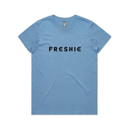 AS Colour Women's Maple Tee Freshie custom logo black font 