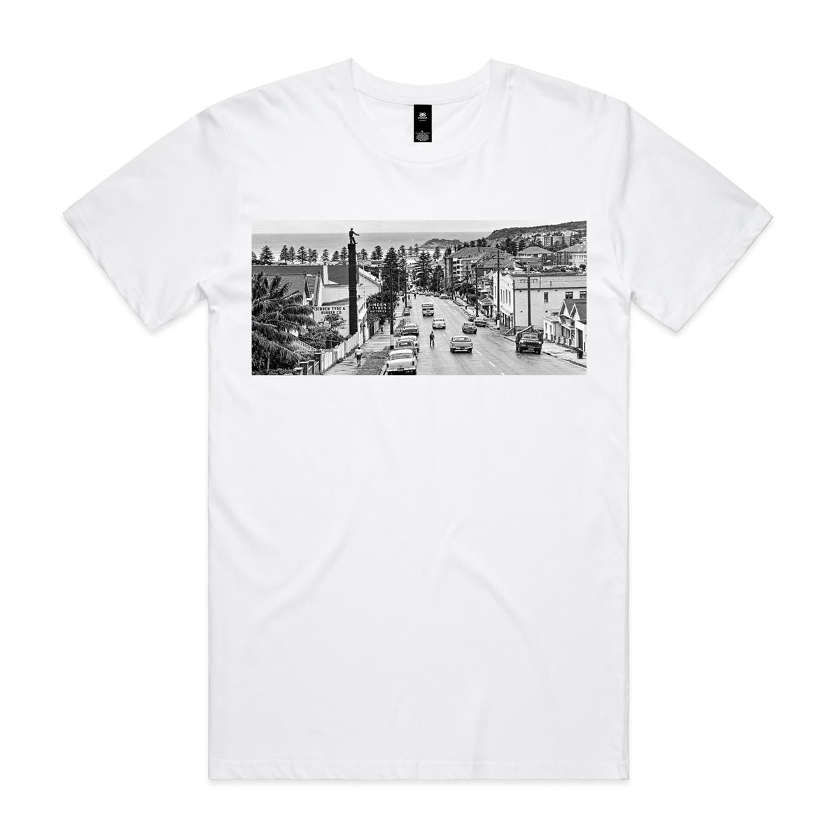 Vintage Manly Tyre Man Cotton T-Shirt | Northern Beaches