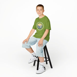 Ocean Wave Kids Cotton Tee – Northern Beaches logo 