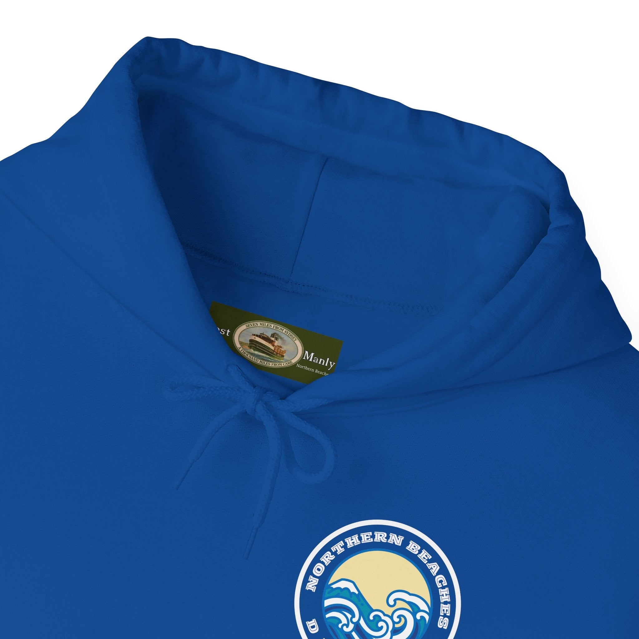 Hoodie custom logo front back Northern Beaches Dee Why 
