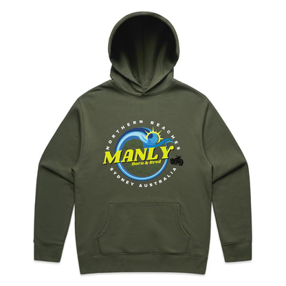 Lost Manly custom logo The Manly Barry Born & Bred edition AS Colour Relax Hood - Lost Manly Shop