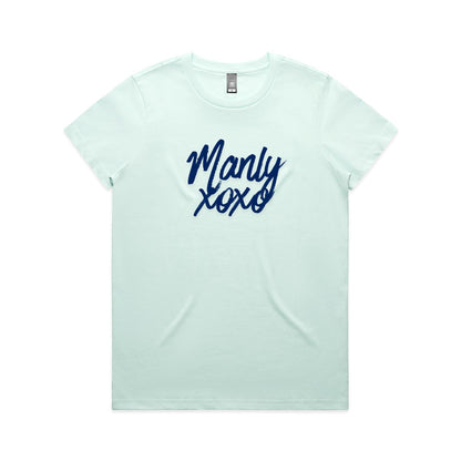 Lost Manly Manly xoxo Custom Logo Manly xoxo Edition AS Colour Women's Maple Tee
